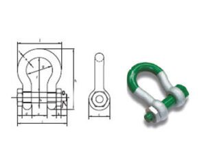 Manilhas Heavy Duty Green Pin P-6036